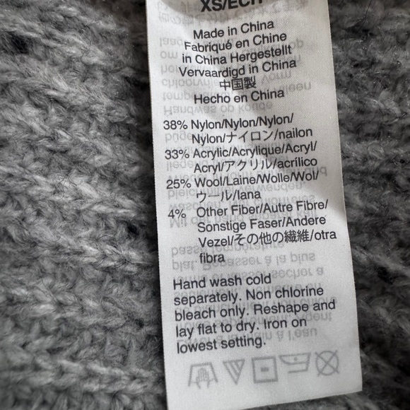 Madewell Colorfleck Ribbed Turtleneck Sweater Sz: XS - Picture 6 of 7